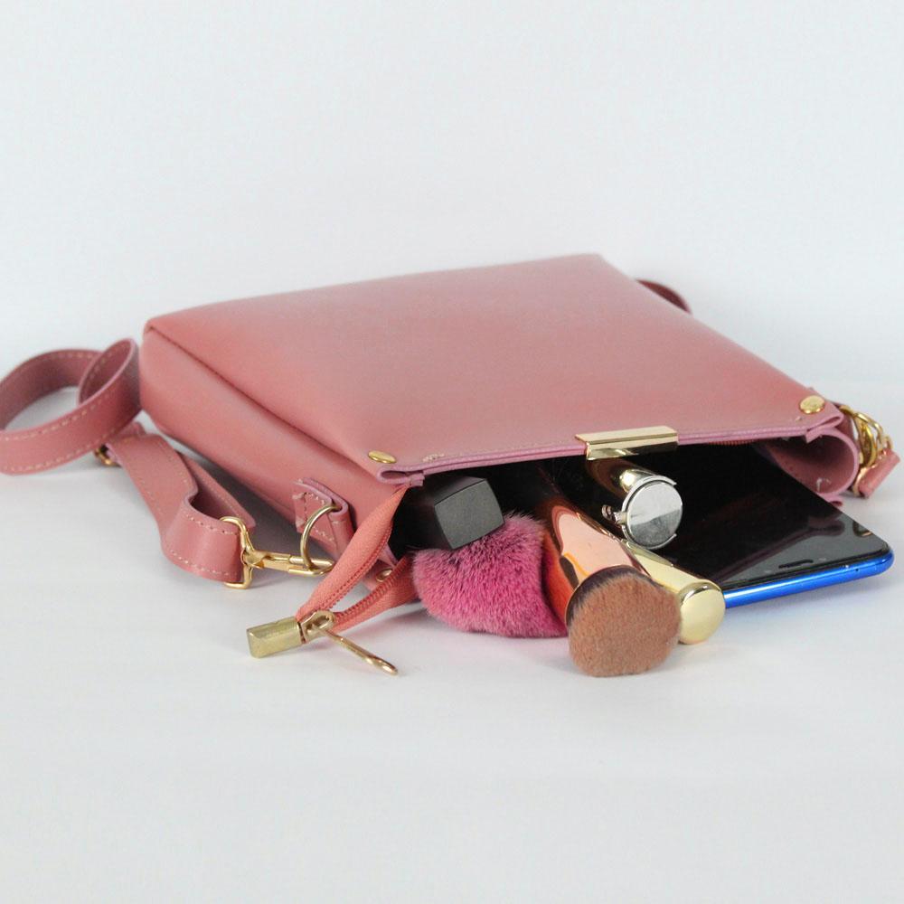 Girls Rexine Plain Hand Bag