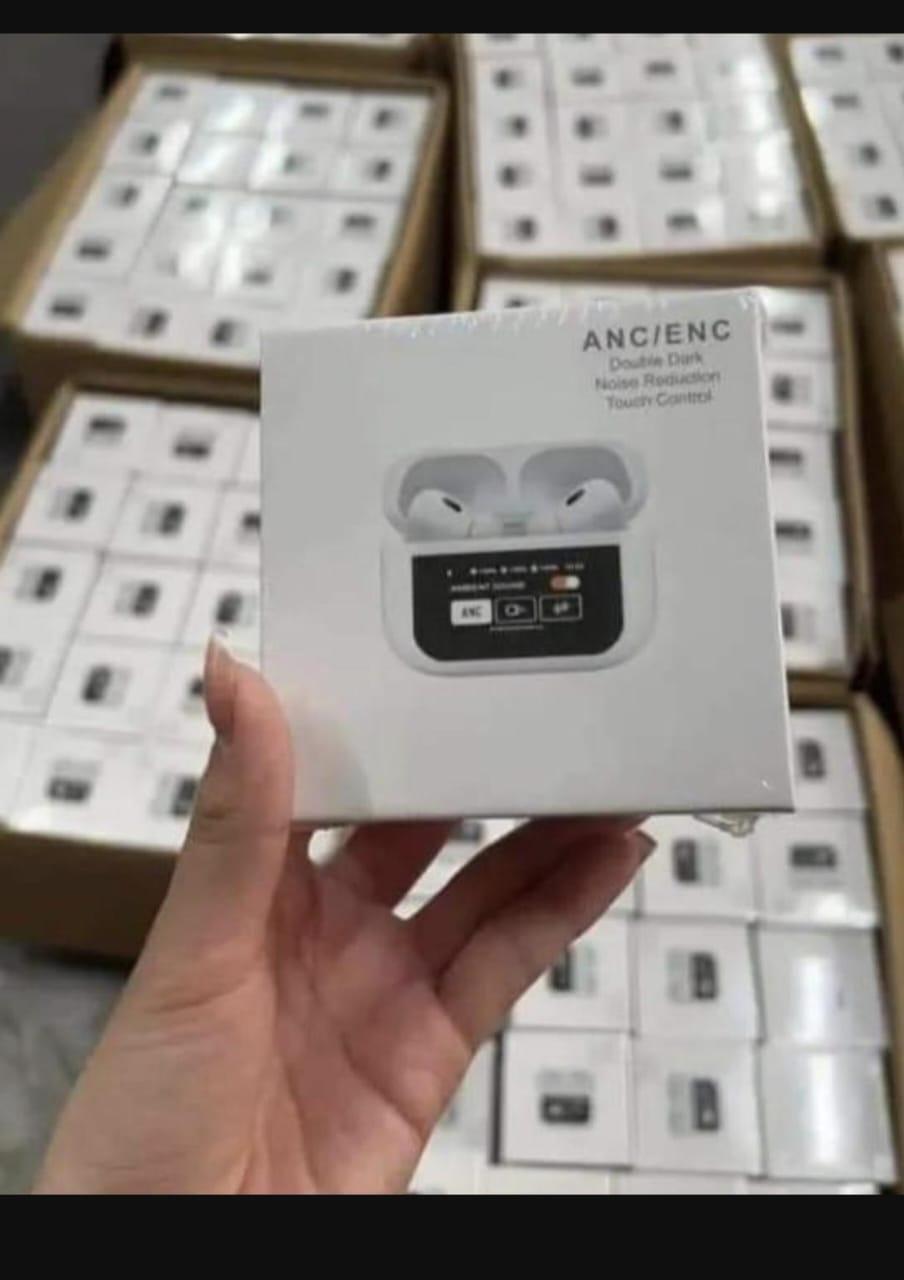 White Bluetooth Earbuds with long-lasting Batery