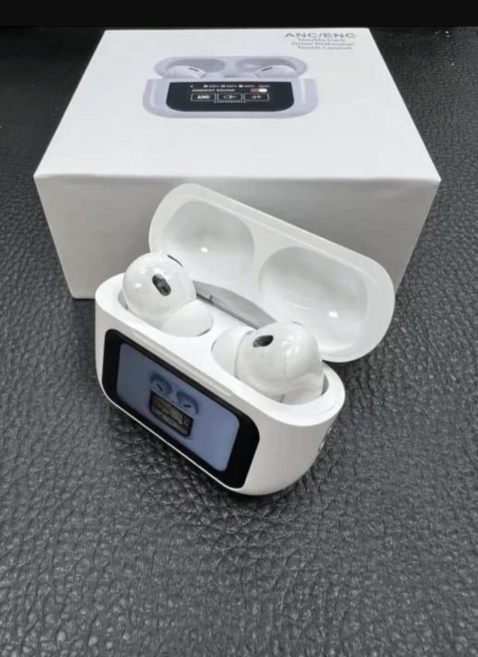 White Bluetooth Earbuds with long-lasting Batery