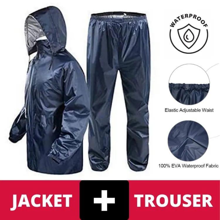 2Pcs Waterproof Unisex Rain Suit