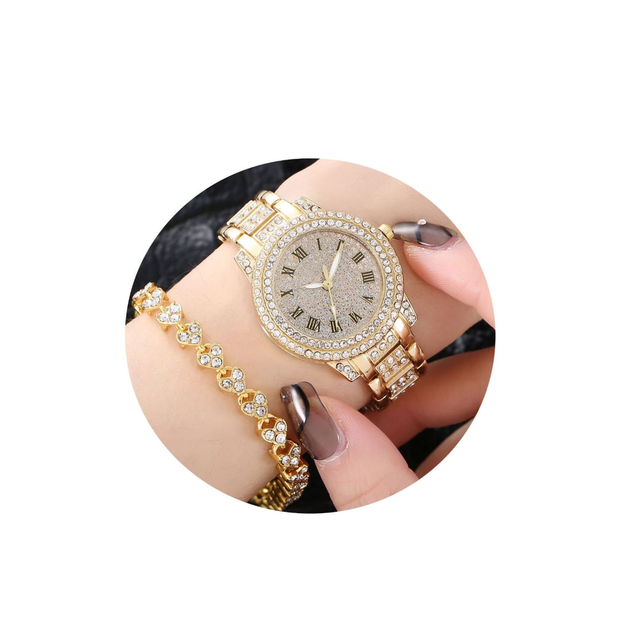 Watch Women rhinestone with Bracelet