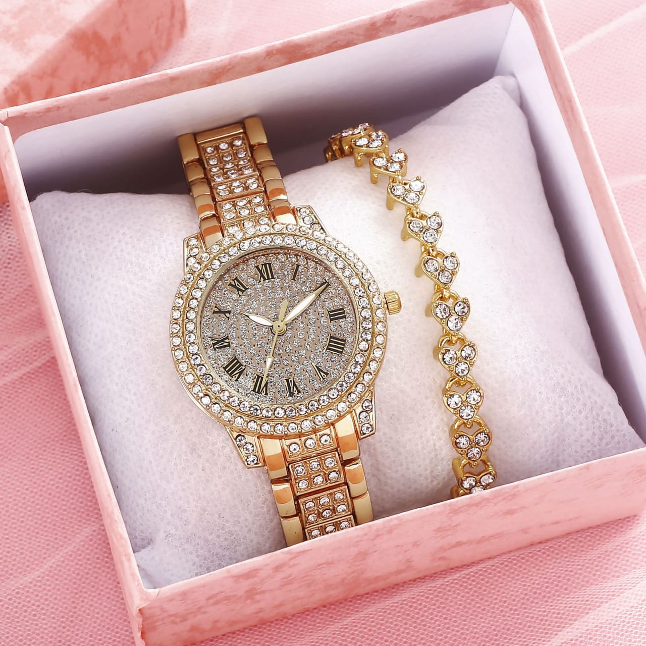 Watch Women rhinestone with Bracelet