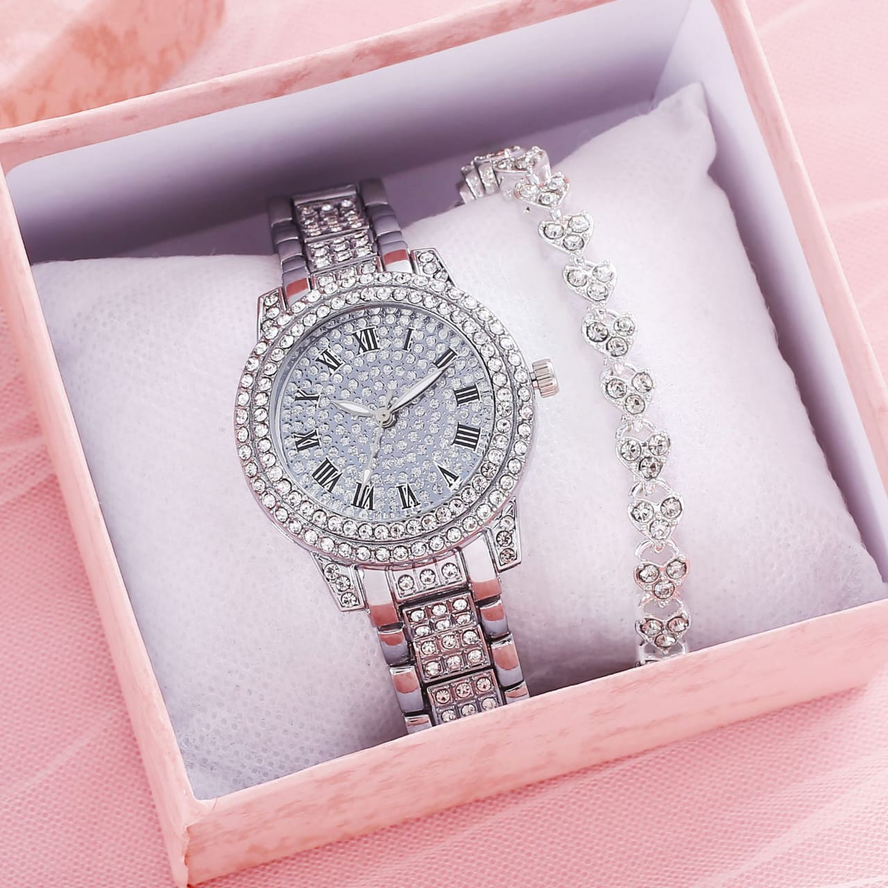 Watch Women rhinestone with Bracelet