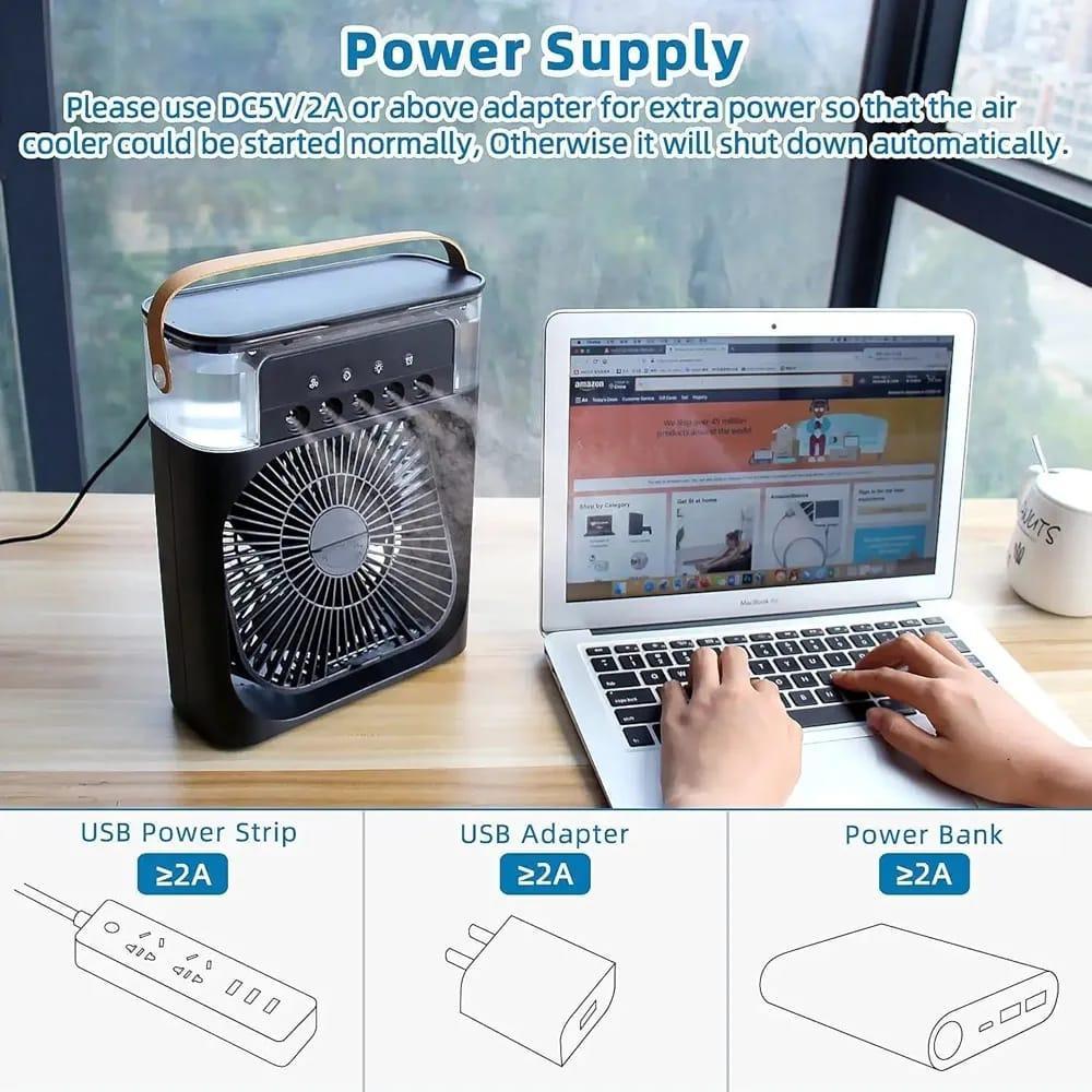 Mini Air Cooler with night light